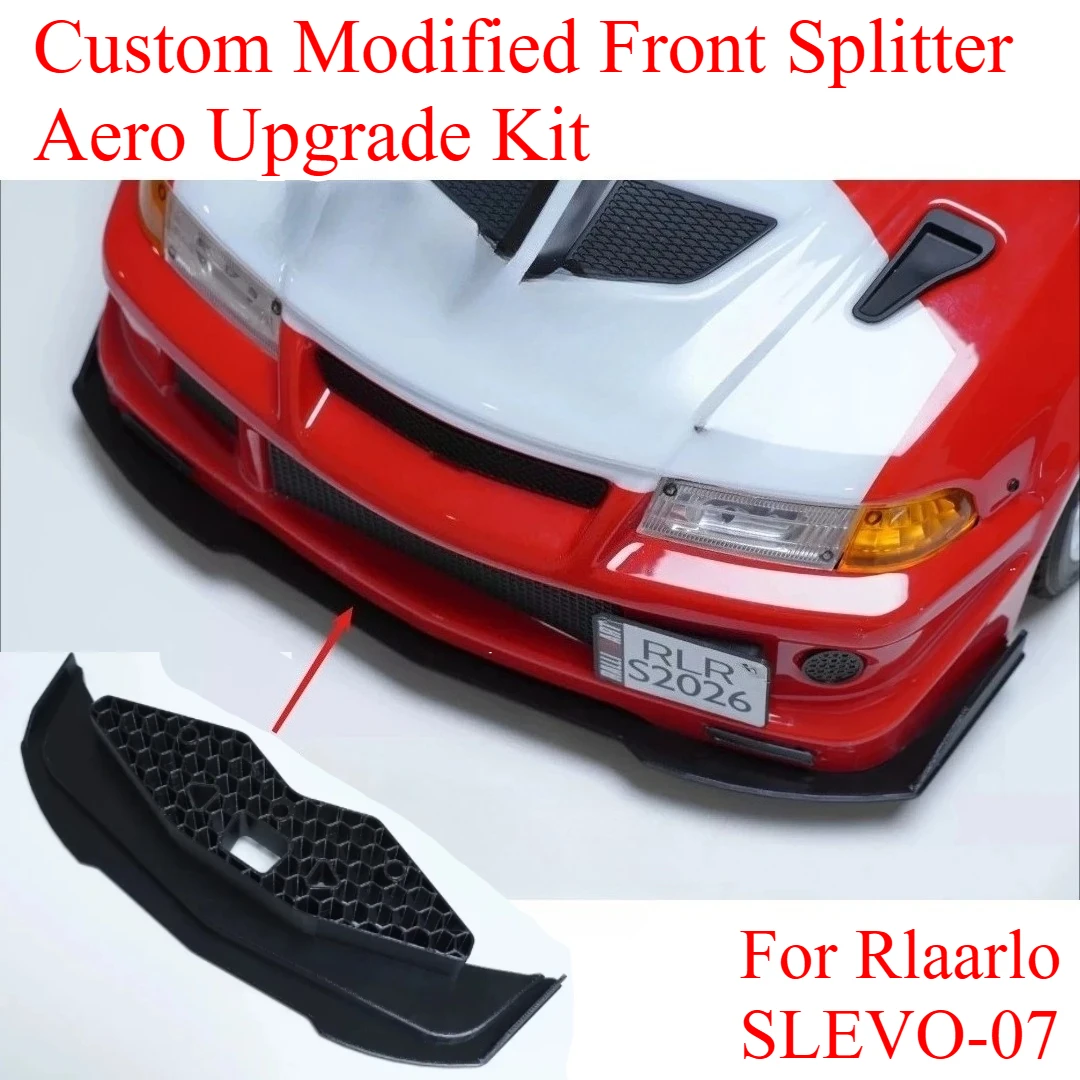 Custom DIY Aerodynamic Front Splitter Kit For Rlaarlo SLEVO-07 1/7 RC Rally Sporty Styling Exterior Tuning Upgrade Accessories