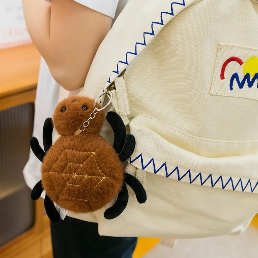 الإبداعية أفخم محاكاة الحشرات قلادة الكرتون PP القطن المفاتيح قلادة العنكبوت النحل محشوة دمية لعبة حقيبة ديكور هدية #5