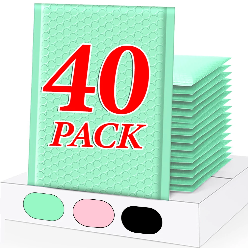 10/40PCS Buste postali a bolle d'aria riutilizzabili buste imbottite in polietilene buste impermeabili adesive autosigillanti per l'imballaggio di spedizione Buste postali a bolle d'aria
