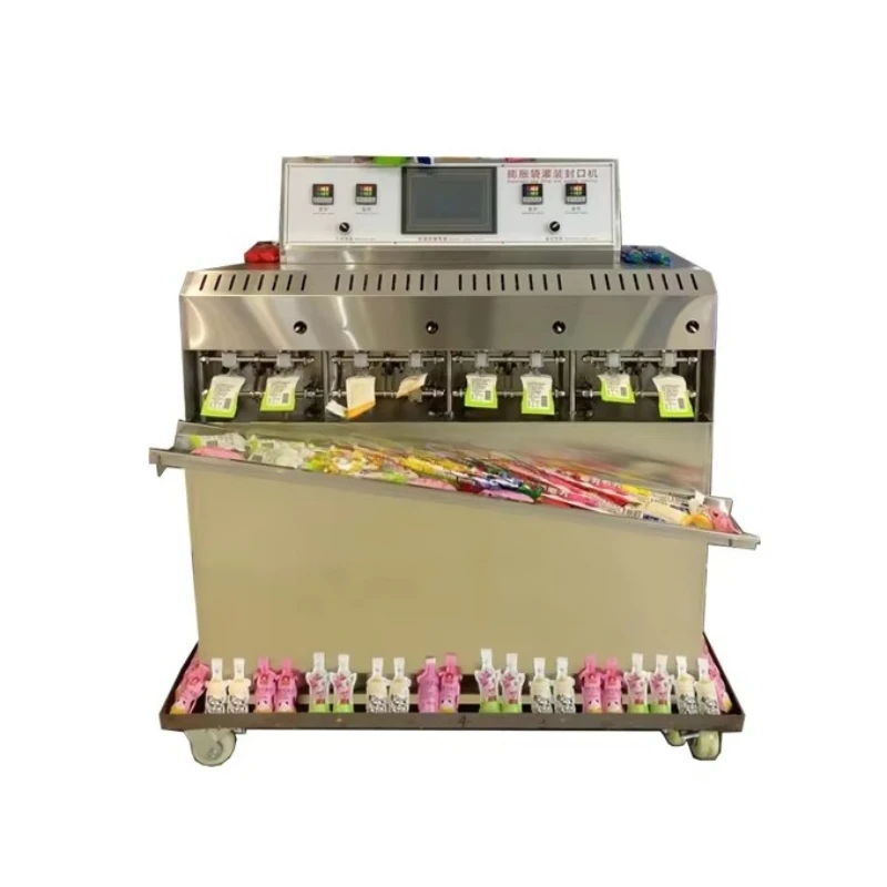 

Plastic liquid pet bottle bag filling machine
