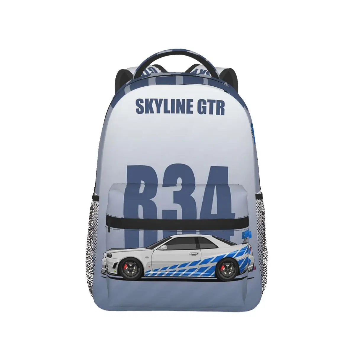 Skyline GTR R34 plecaki chłopcy dziewczęta Bookbag torby szkolne dla dzieci Cartoon plecak na laptopa torba na ramię o dużej pojemności