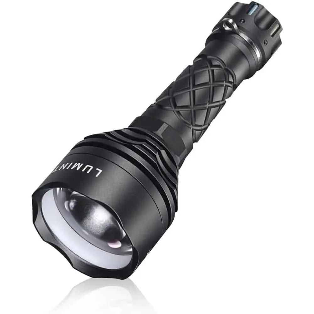 

Rechargeable Tactical Flashlight, 400 Lumens Output, 2,500 Meters Beam Distance