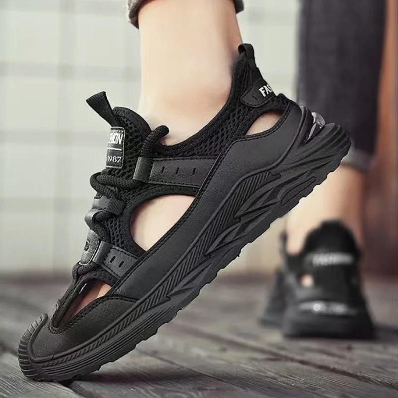 

Men's Summer Outdoor Casual Sandals Anti-slip Wear-resistant Breathable Leisure Sports Shoes Hollow out Dad Clog Shoes