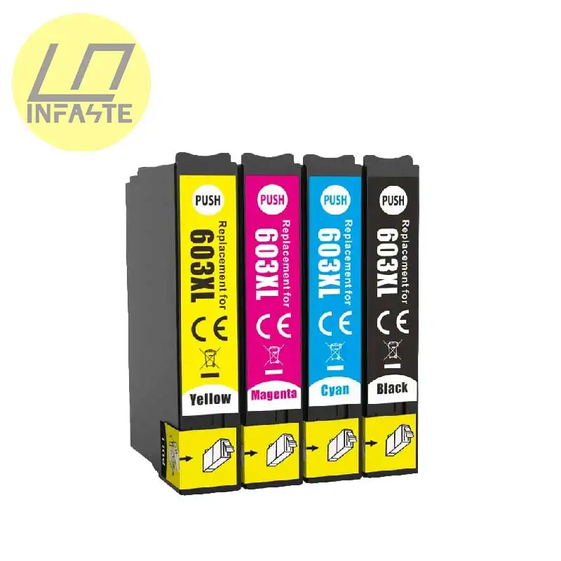 Infaste 603XL ink cartridges For Epson XP-2100 XP-2105 XP-3100 WF-2830 XP-3105 XP-4100 XP-4105 Printer With Chip