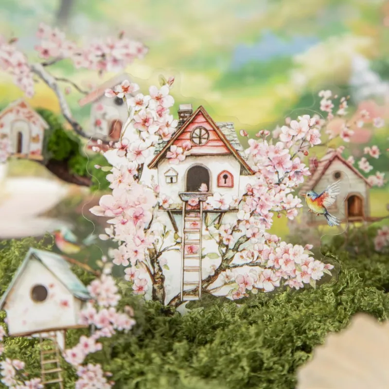 1pack/4pack Stickers Birdhouse Supplies Landscaping Handbook Material Decoration Sticker 10pcs/pack Stationery 140*106mm