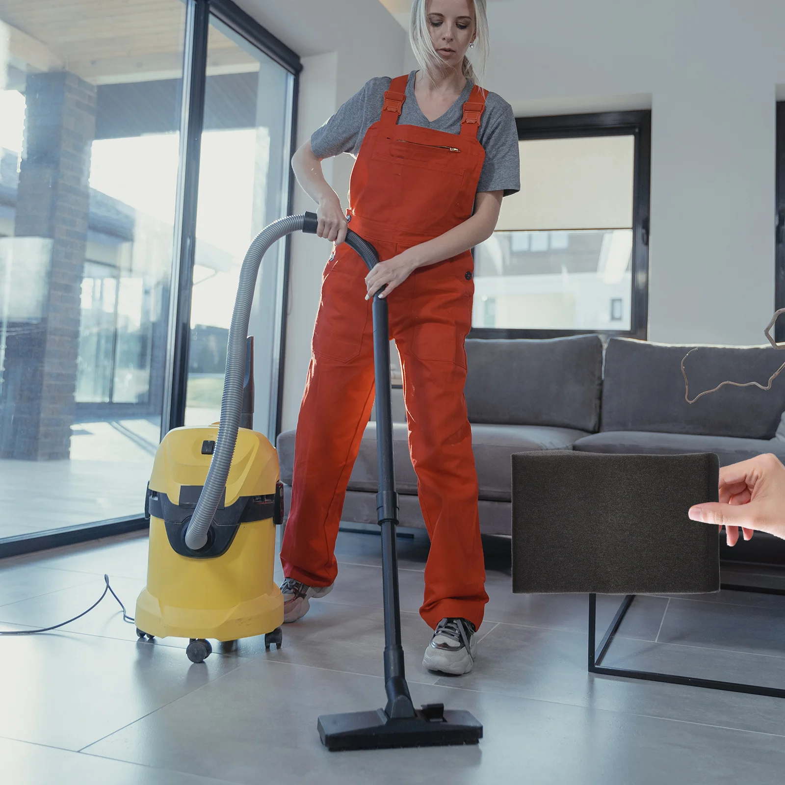 Vacuum Cleaner Filter Net Compatible for Vf2001 Washable Reusable Replacement Part for Wet and Dry Dust Collector