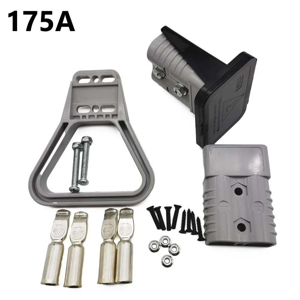 175A 600V For Anderson Plug Connector Flush Mount Bracket Panel Cover Handle Electrical Equipment Supplies