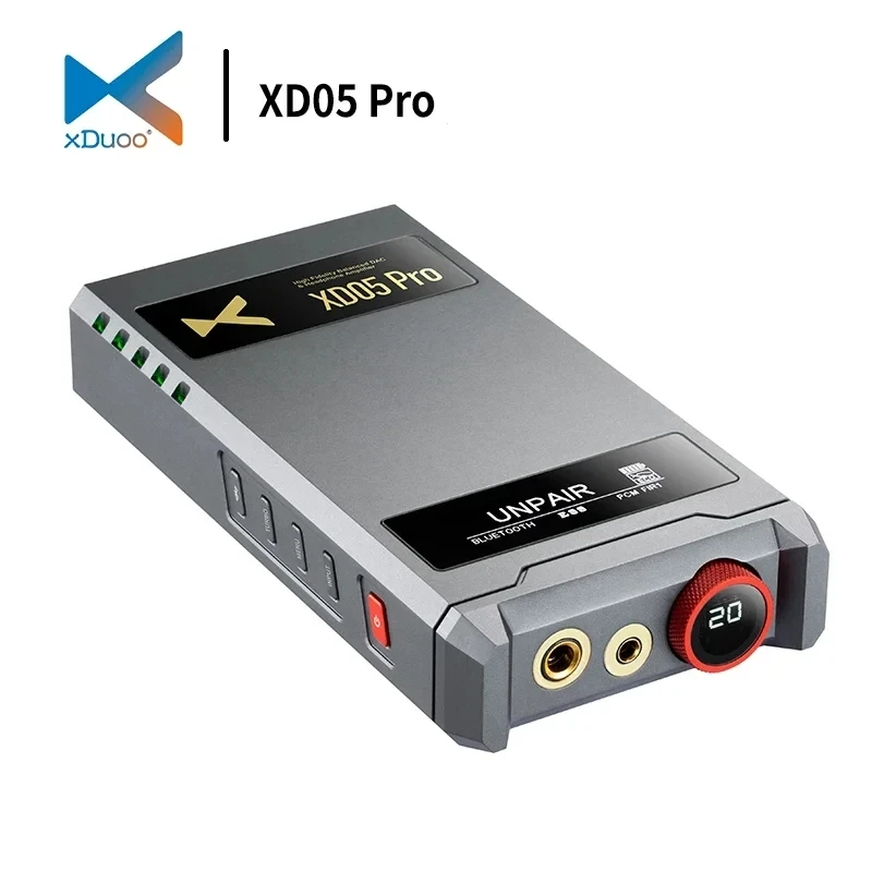 

XDUOO XD05 Pro Portable Full Balanced ES9039SPRO DAC Headphone Amplifier Double Screen HIFI AMP With 4.4mm 6.35mm BAL Output