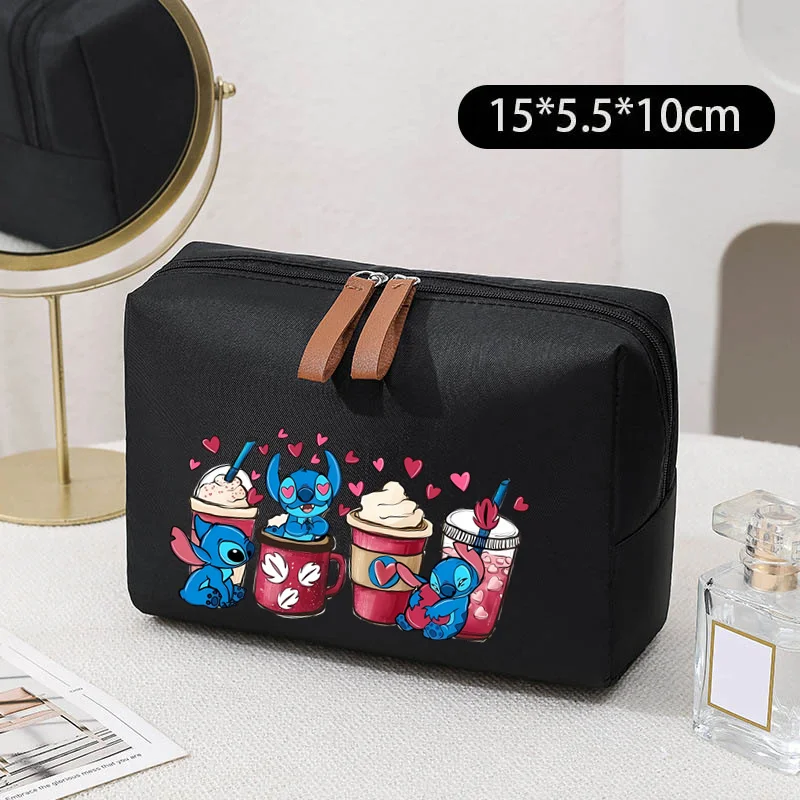 Lilo & Stitch Mickey Mouse The Aristocats Marie Women\'s Cosmetic Bags Cases Ladies Small Storage Bag Female Travel Clutch Bag