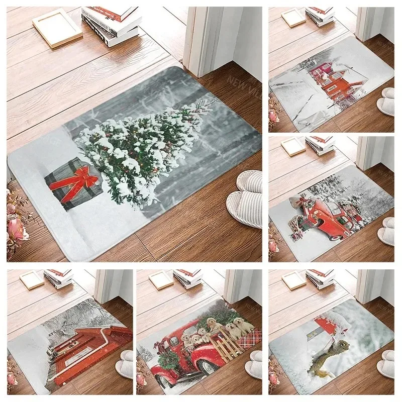 Weihnachten Schneemänner Tür Matten Anti-rutsch Kleine Teppiche Dusche Matte Küche Schlafzimmer Boden Teppiche Eingang Zimmer Matten Hause Dekorationen