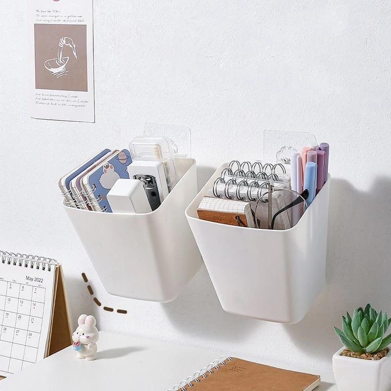 1PC Household Back Hanging Plastic Storage Basket Mini Organizers Portable Storage Box Container Kitchen Bathroom Laundry Basket