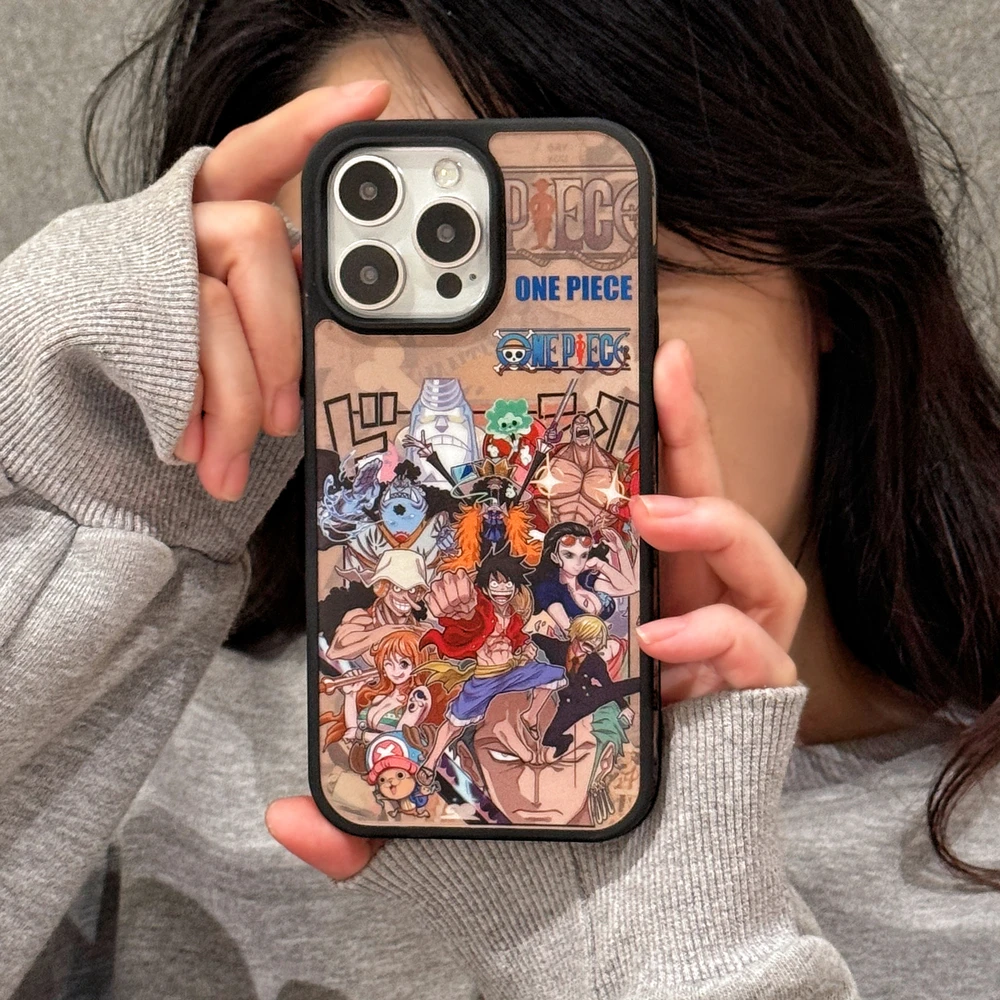 Fashion Cool Japan Anime One Piece Luffy Roronoa Zoro Phone Case For iPhone 17 16 15 14 13 Pro Max Shockproof Hard Cover view 2