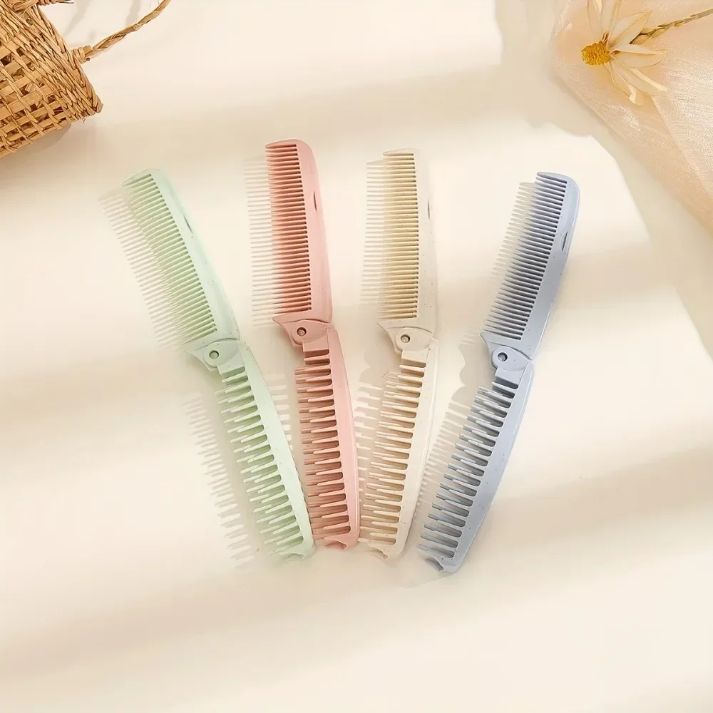 1Pc Portable Travel Hair Comb Detangling Hair Brush Foldable Comb Brushes Massage Comb Anti-Static Hair Combs Styling Tools