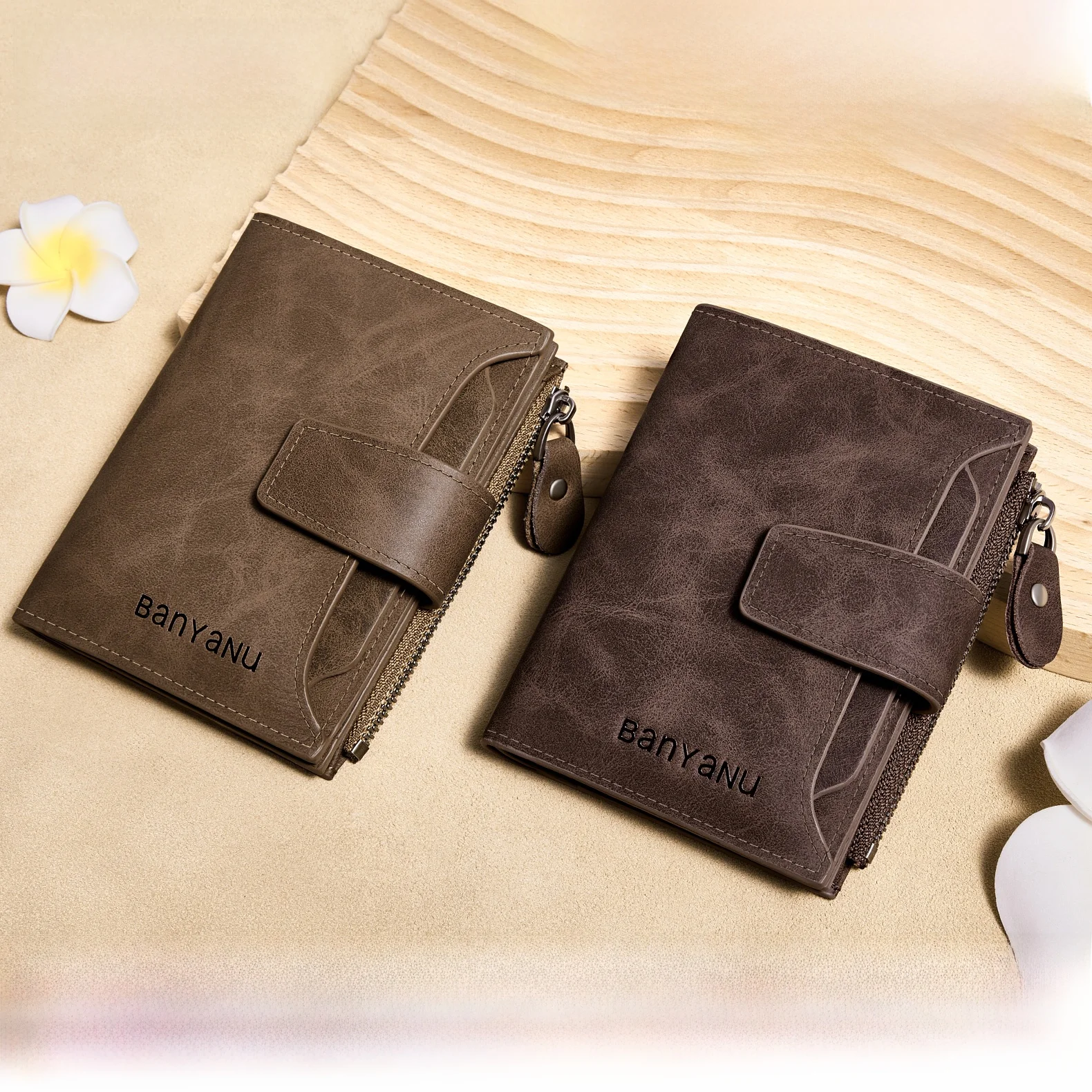 retro-three-hump-cowhide-short-wallet-genuine-leather-men's-wallet-driver's-license-multi-function-popular-ladies-wallet