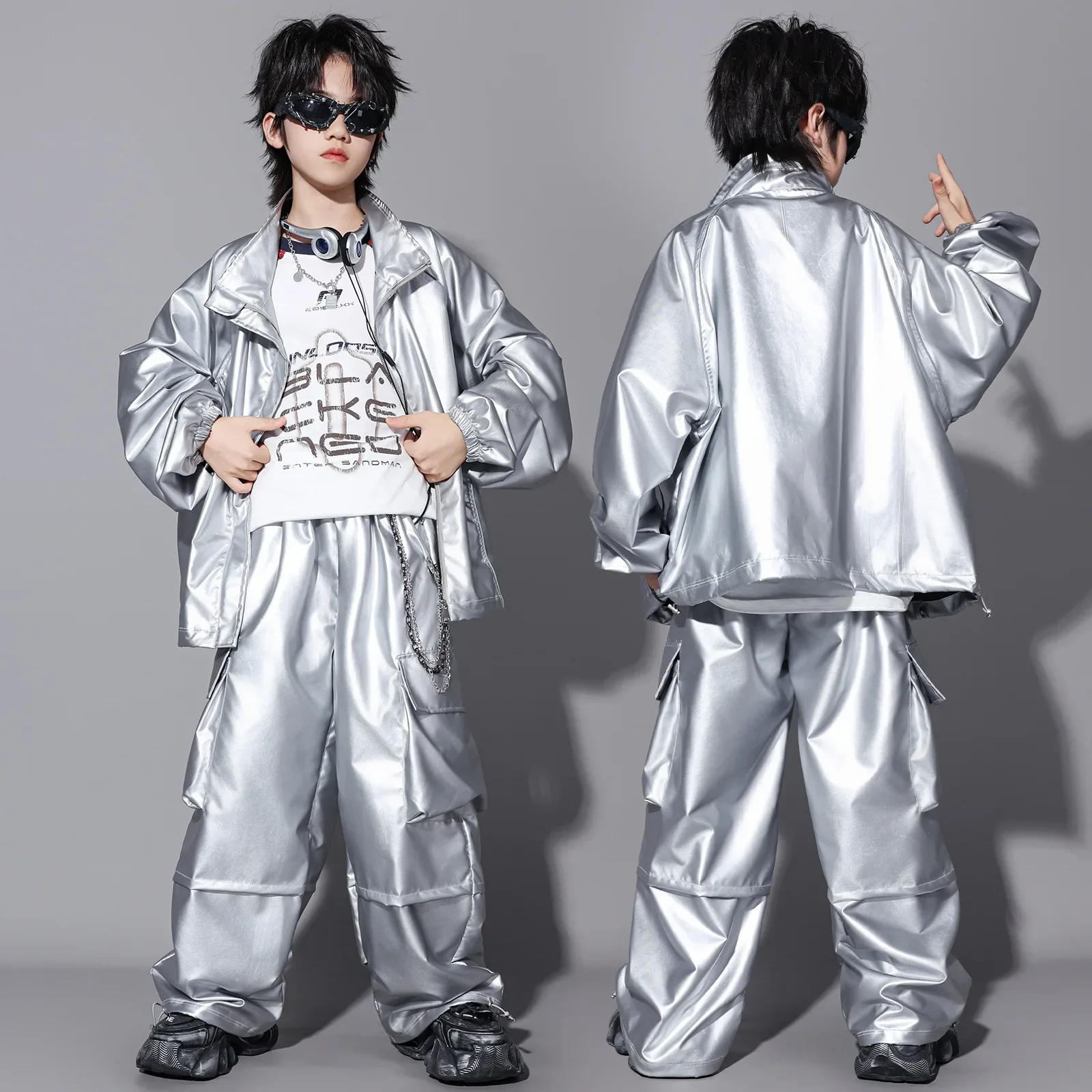 ensembles-decontractes-en-cuir-argente-pour-enfants-garcons-et-filles-–-nouveaux-costumes-de-defile-de-mode-pour-enfants-manteaux-et-pantalons-pour-scene-et-spectacle