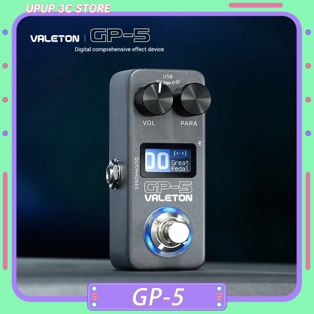 

Valeton GP-5 Electric Guitar Integrated Effect Device Processor/NAM&IR Loader Third-party Supports Loading Enclosure IR Files