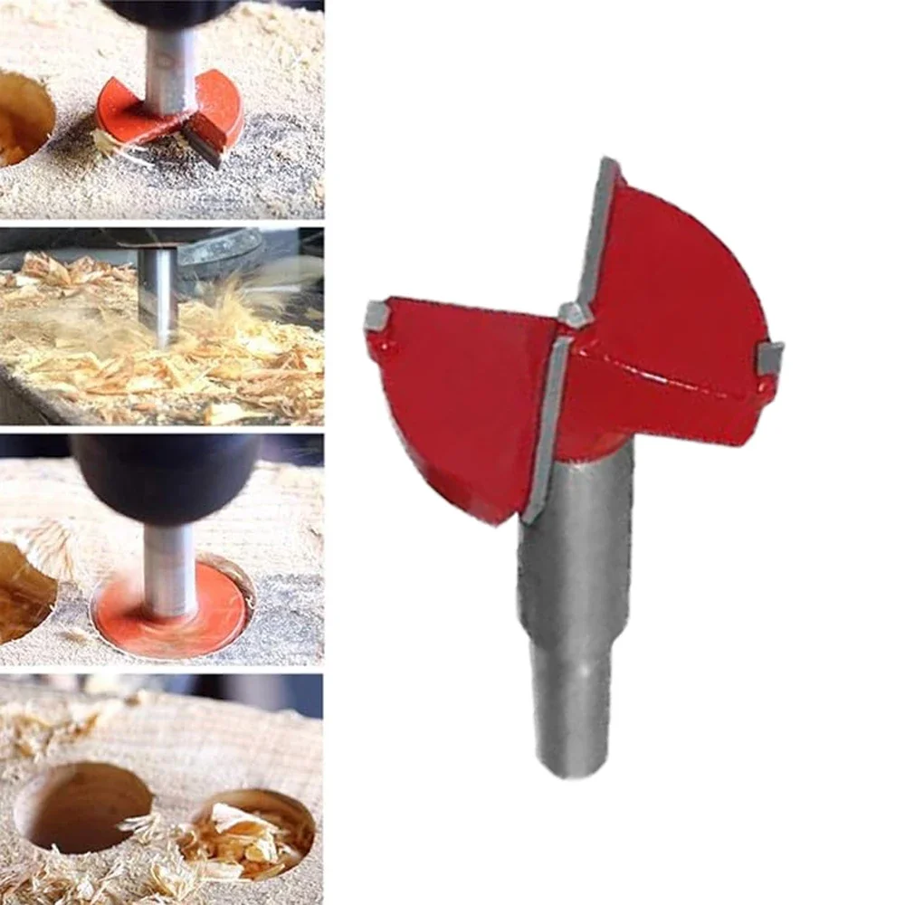 1-10Pcs 35mm Hinge Hole Drilling Guide Locator Template Tool Drill Bits Woodworking Door Hole Opener Cabinet Accessories Jig view 3