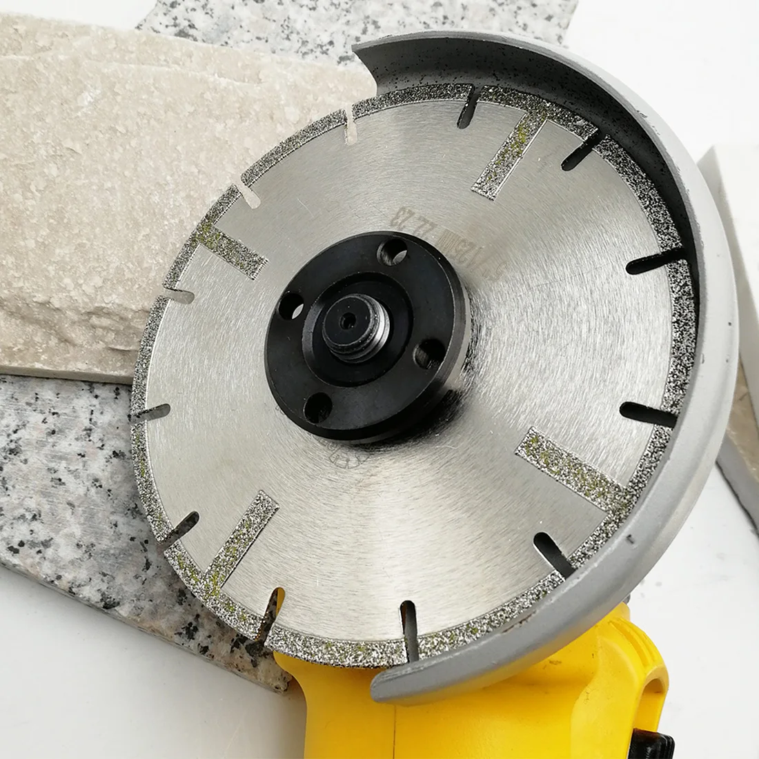 SHDIATOOL 1Pc Dia125mm Electroplated Diamond Cutting Disc Granite Marble Saw Blade Both Side 5Inch Reinforced Diamond Cutter