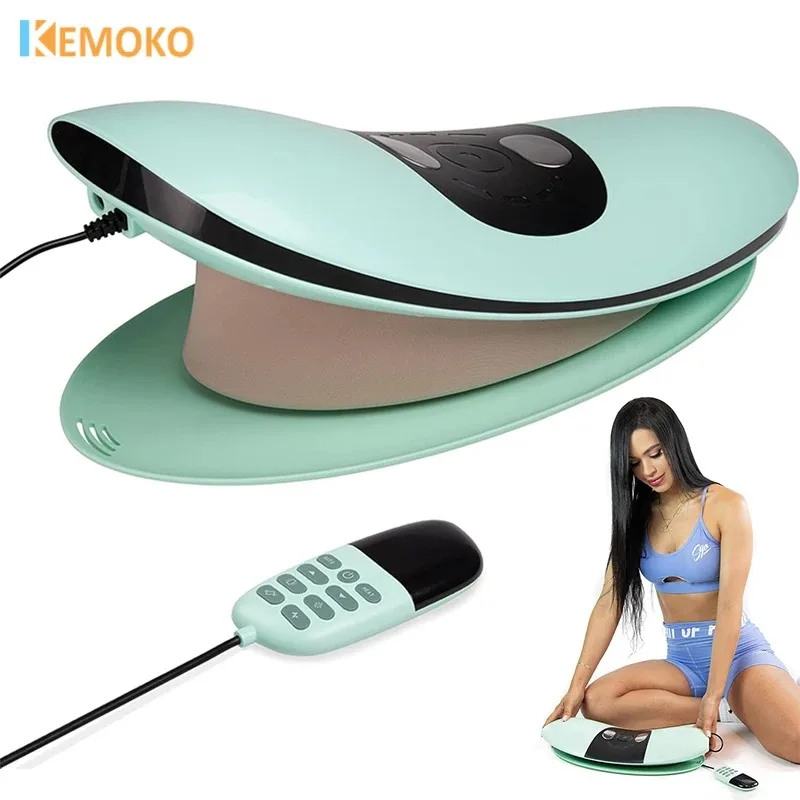 Electric Lumbar Traction Massager EMS Hot Compress Adjustable Vibration Waist Massager Waist Spine Support Back Massage