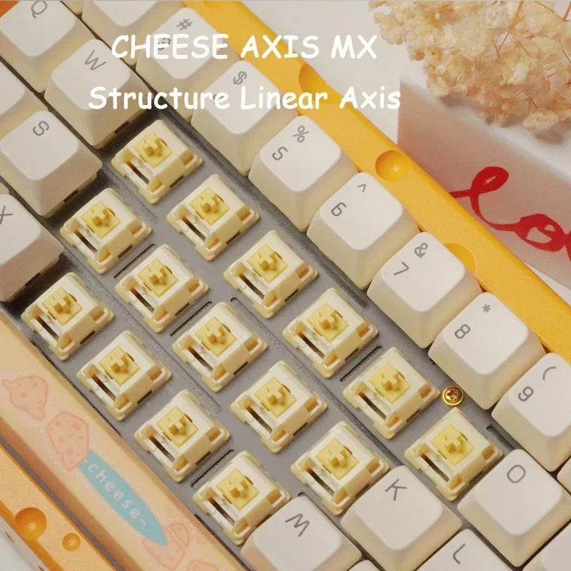 Hmx Cheese Axis Mx Structure Cheese Linear Switches For Mechanical Gaming Keyboard Desktop Keydous