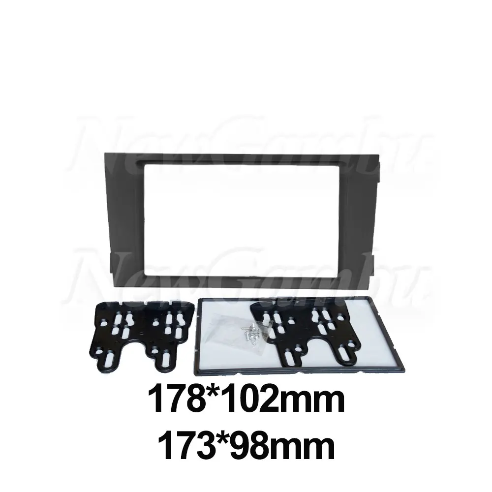 Car Fascia For AUDI A6 (4B) 1997-2005 Allroad 2000-2006 Frame Double 2 Din Android Screen Dash Panel Trim Console Bezel