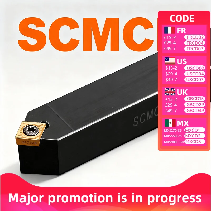 

SCMCN1010 1212 1414 1616 2020 2520 Внешний токарный инструмент Держатель токарного станка с ЧПУ Режущий брусок для токарной обработки металла Высокая точность