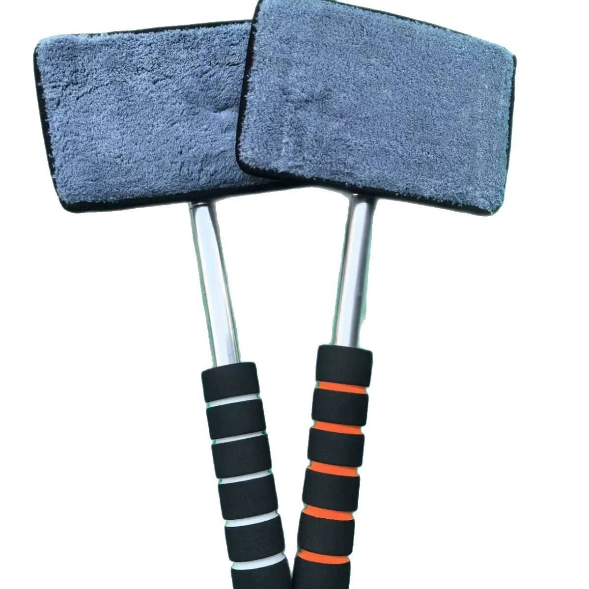 Car Window Brush Extendable Handle Interior Windshield Glass Wash Tool Telescopic Car Pole Cleaning Cloth for Defogging