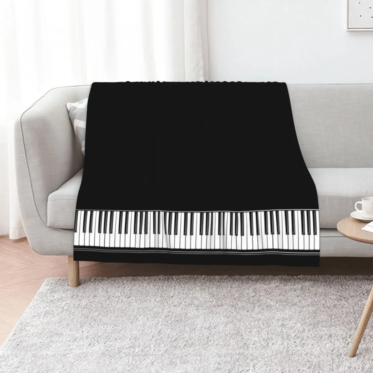 grand piano Throw Blanket Decoratives Kid'S Bed covers Softest anime Sleeping Bag Blankets