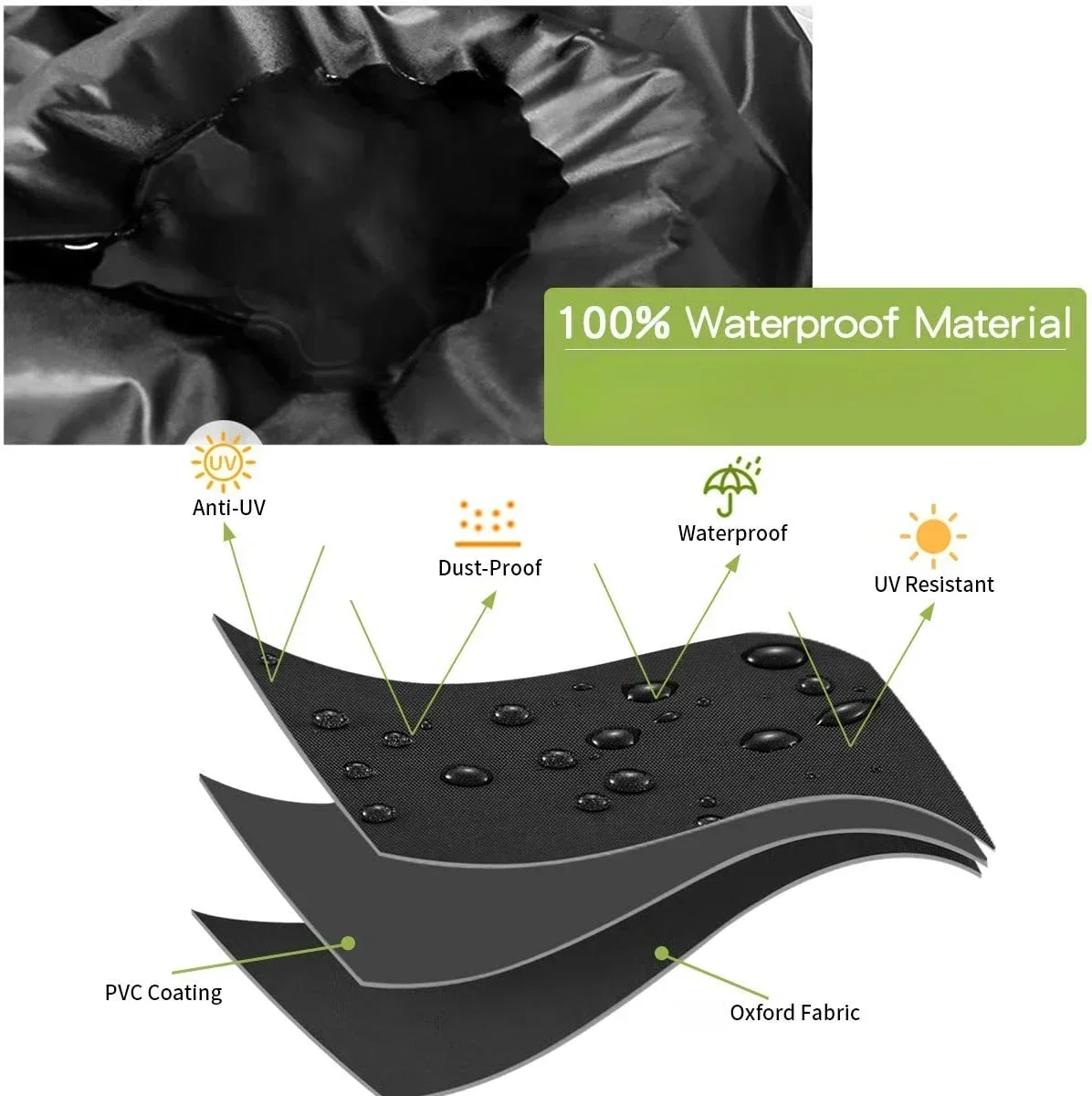 

Waterproof Outdoor Garden Furniture Covers 420D Oxford Cloth Patio Rain Snow Chair Protection for Sofa Table Dust Proof Cover