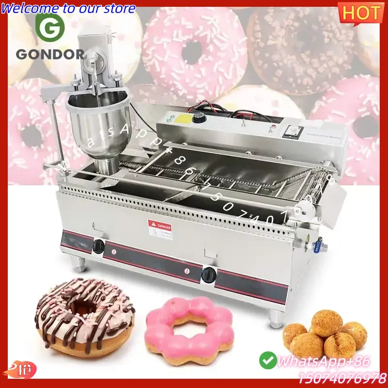 2026 Stainless Steel Professional Doughnut Donut Cutter Maker Frying Molding Making Commercial-Donut-Equipment Machine