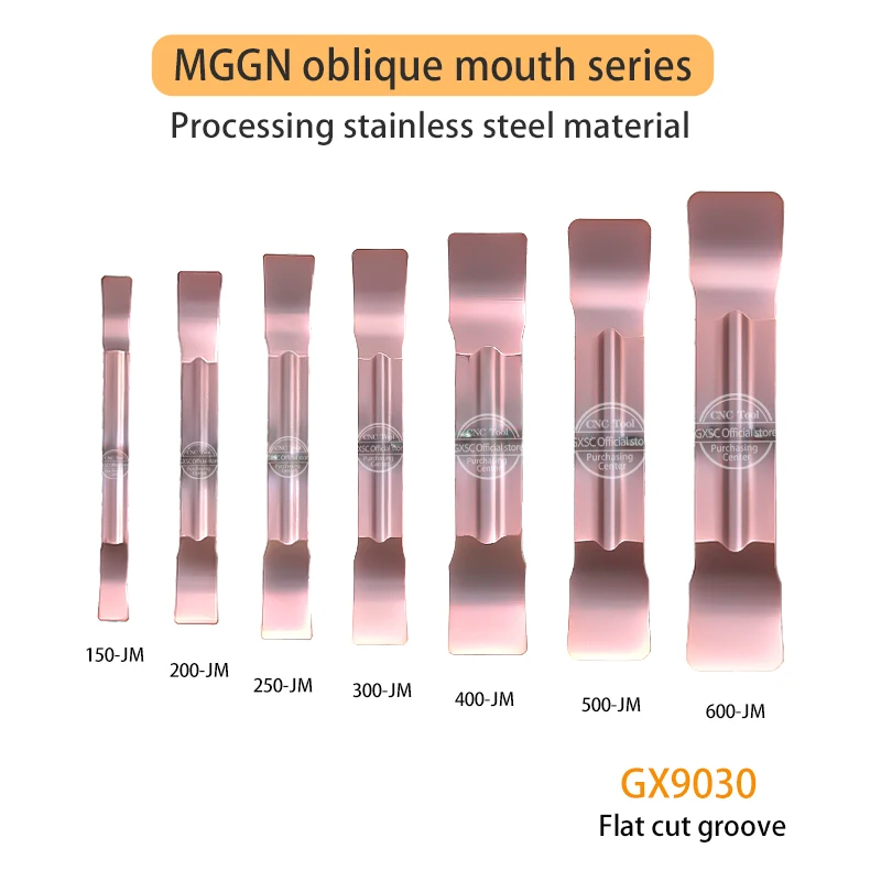 Imagem -02 - Grooving Blades Cnc Torno Carbide Inserções Metal Turning Cutters Mggn150 200 250 300 400 500 600 jm Alta Qualidade Aço Inoxidável