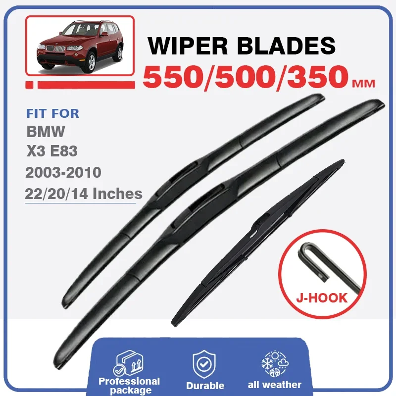 Car Front Rear Wiper Blades For BMW X3 E83 22\