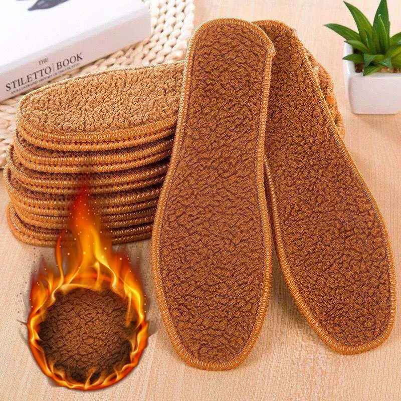 

Keep Warm Heated Insoles for Women Feet Warm Thermal Insoles Men Winter Shoes Sole Wool Thicken Felt Heating Shoe Pads