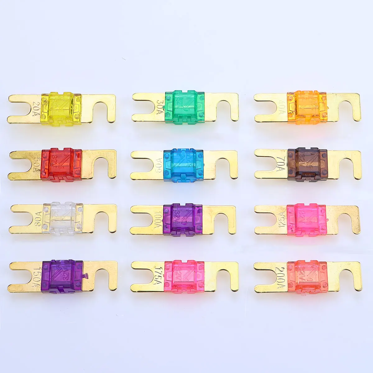 ANL Gold Plated Stud Car Fuses Mini Car Stereo Audio AFS Fuse 32V 20A 30A 40A 50A 60A 70A 80A 100A 125A 150A 32V Auto Fuses view 2