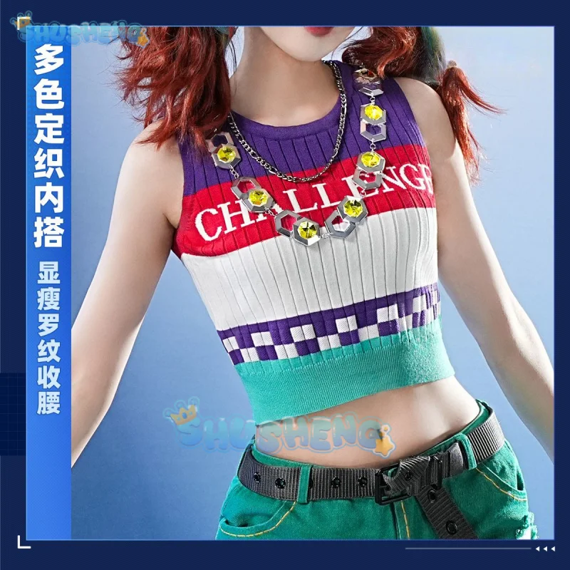 

Identity Ⅴ Cheerleader Cosplay Costume Lily Ballier OPH.LILY Uniform Halloween Carnival Party Christmas Play Role Clothing