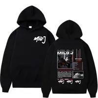 Sudaderas con capucha de rapero Milo J 166 Album Merch, sudaderas de moda de Hip Hop, ropa para hombre y mujer, jerséis de manga larga de gran tamaño, ropa de calle