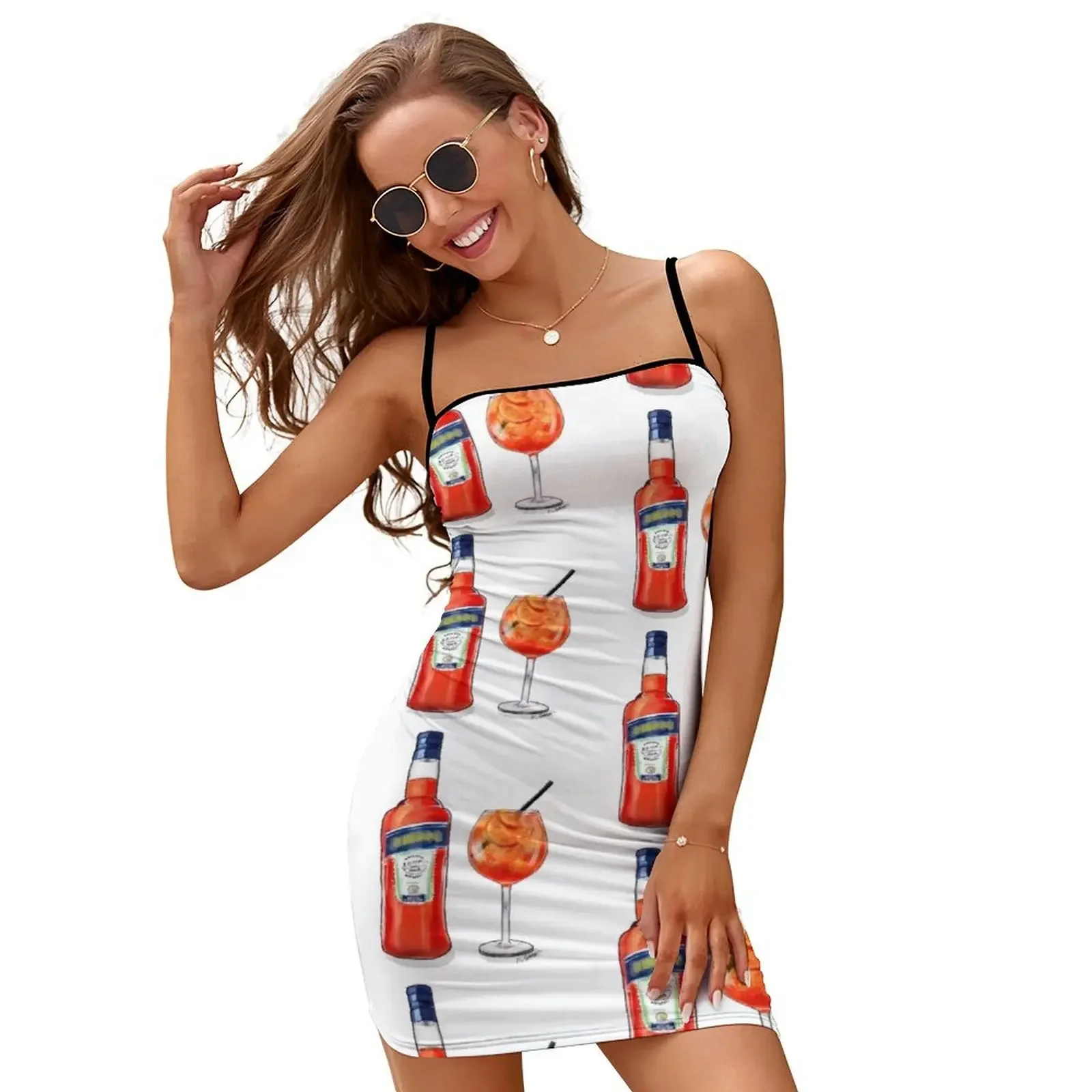 Spritz Cheers! Slip Dress Aesthetic clothing summer dress for women 2024 festival outfit women