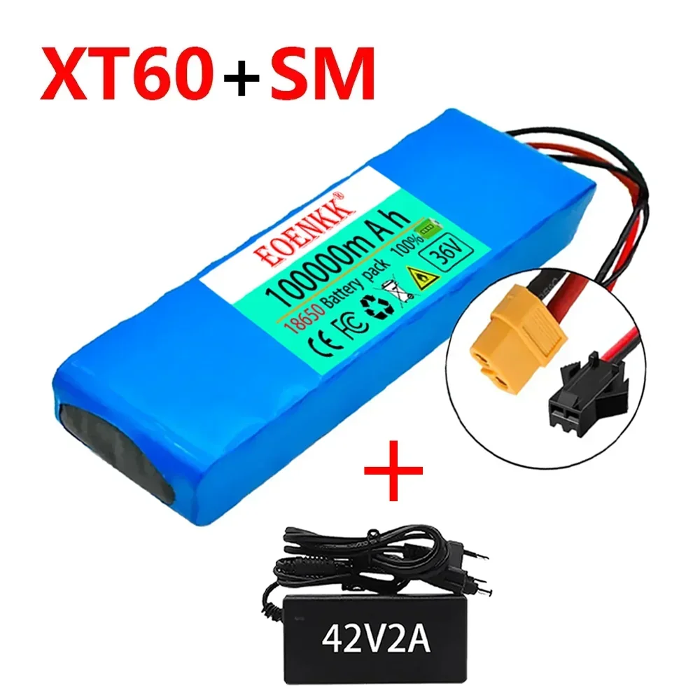 Electric Scooter 36V 10S2P 100Ah 18650 Battery Pack 500W 36v LithiumRechargeable Li-ion Battery