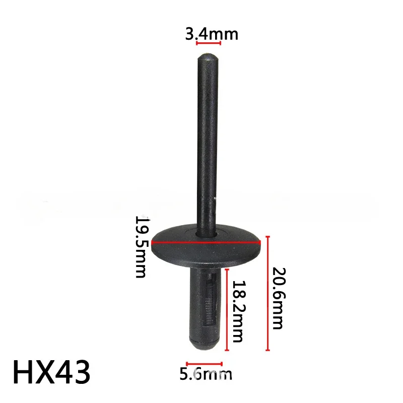 20/50/100X For BMW X1 E84 F48 F49 X3 E83 X5 E53 Plastic Pop Blind Rivets Wheel Arch Mudguard Side Skirt Sills Bumper Trim Clips