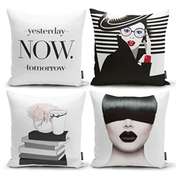 Fashionable women’s favorite linen pillowcase sofa cushion cover home decoration can be customized for you 40x40 50x50 60x60