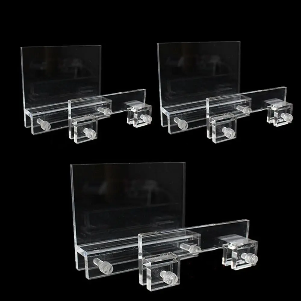 

Clear Acrylic Aquarium LED Light Holder No-Drill Lifting Aquarium Lamp Fixtures Hanging Fixtures Fish Tank Lighti Stand