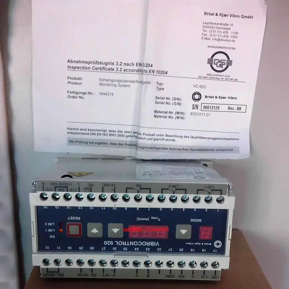 VC-920 VIBROCONTROL 920 Vibration Controller Module