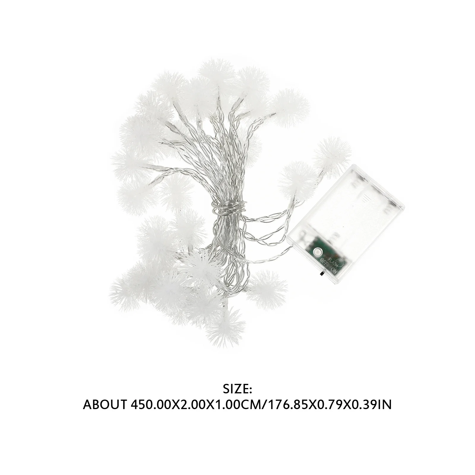 1 قطعة كرة ندفة الثلج سلسلة ضوء LED مصباح للزينة الرائعة مهرجان جو الحفلات المشهد الإضاءة مصباح ليد #6