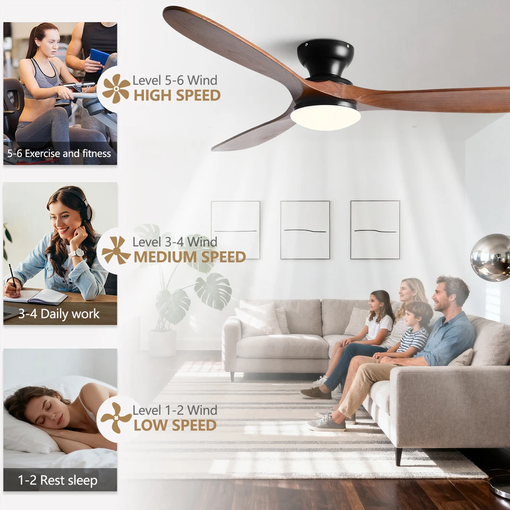 42/52 Inch Low Floor Ceiling F - đánh giá và giá Smart Ceiling Fan
