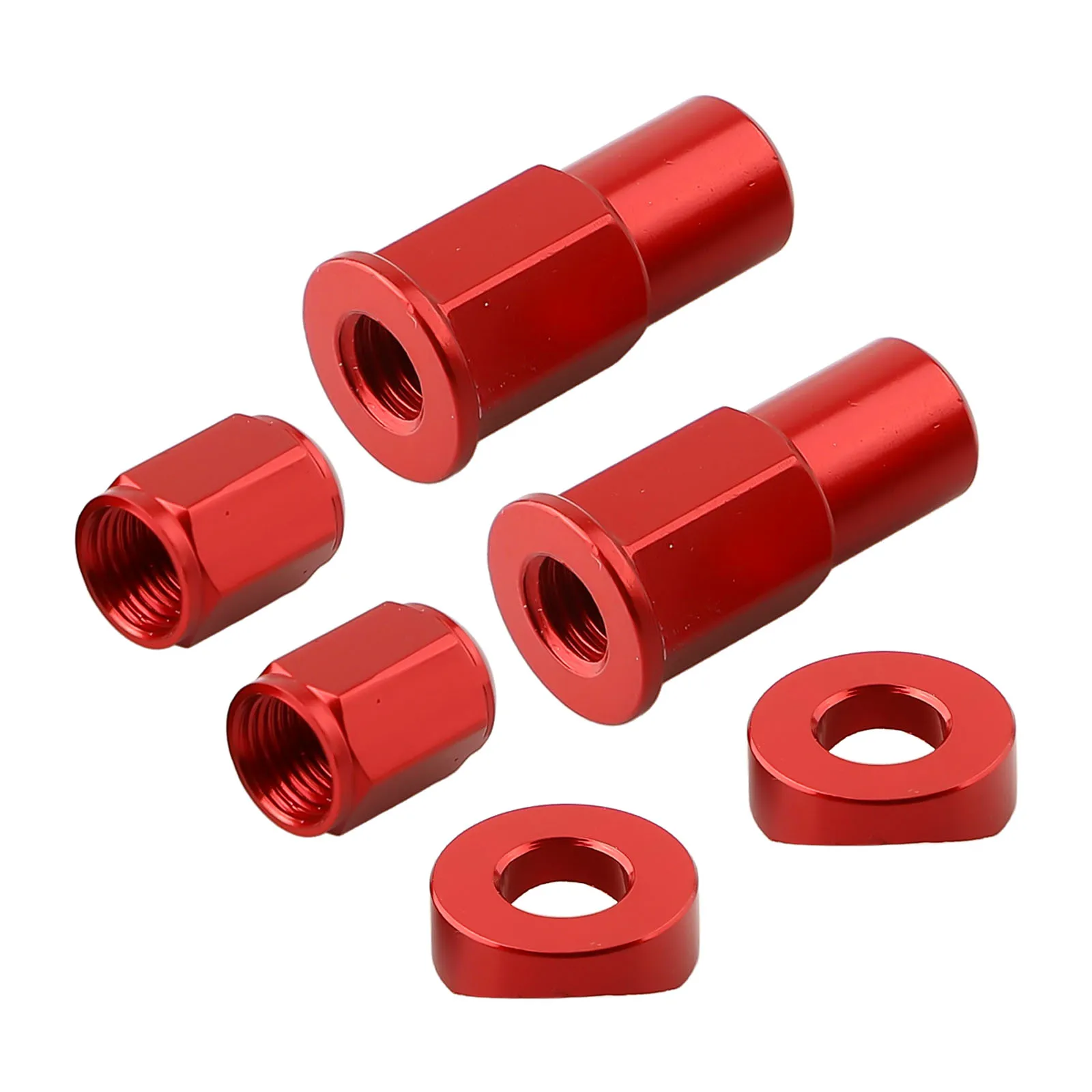Aluminum for Dirt Bike Rim Lock Nuts Bolts Spacer CNC Motocross Valve Cap Spacer Bolts Kit Black, Red, Green, Orange