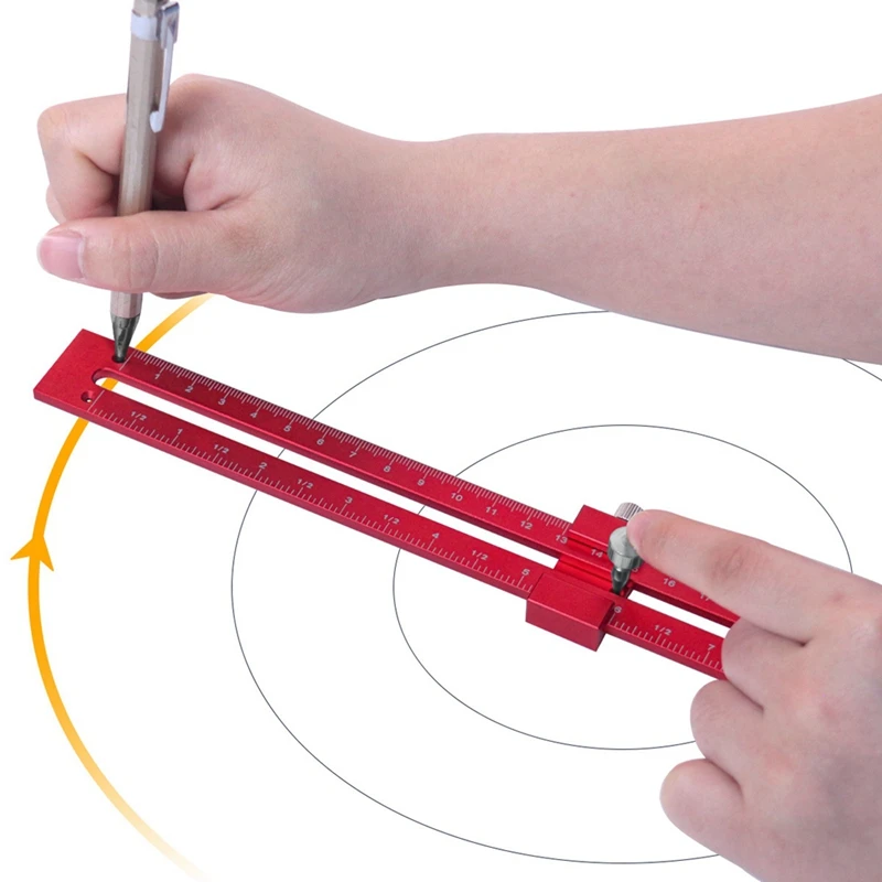 สมาร์ท-ไม้บรรทัดพ็อกเก็ตW/วงกลมวาดตําแหน่งเข็ม-T-Type Scribeรูปแบบสแควร์เครื่องมือเข็มทิศวาด