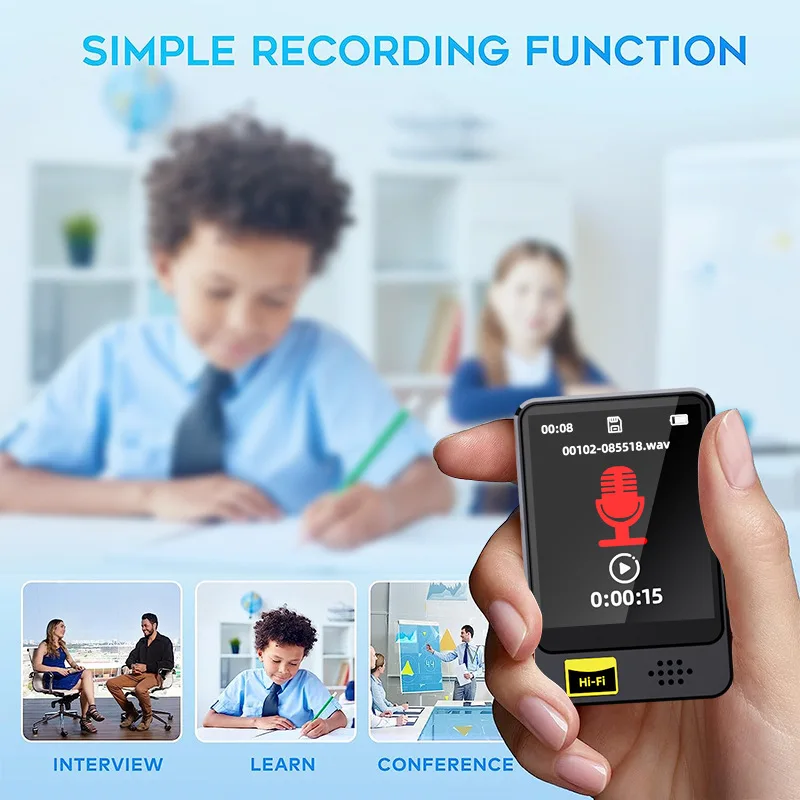 Pemutar musik MP3 MP4 berkualitas tinggi, radio Bluetooth, mesin cerita anak-anak, browser membaca e-book