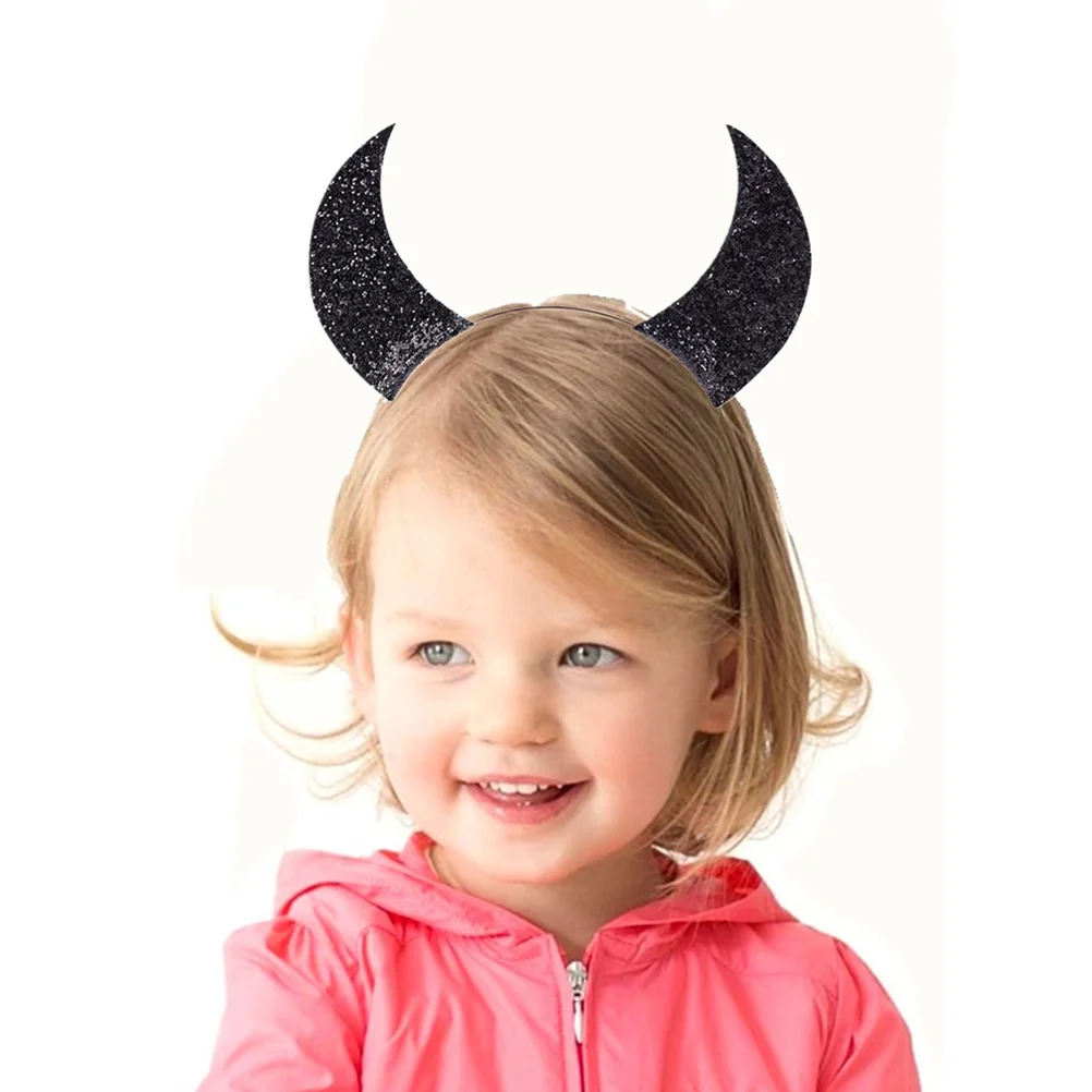 

2 Pcs Kids Costumes Hair Bands Halloween Headband Horn Headdress Horns Child