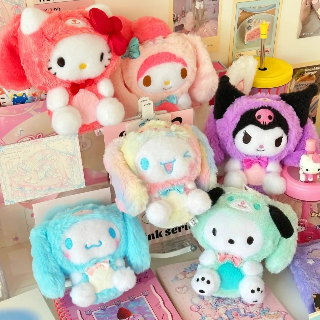 

Новая подлинная серия Sanrio Family Overjoyed, слепая коробка, подвеска, украшение, виниловая кукла, аниме-фигурка, кукла, подарки на день рождения, загадочная коробка