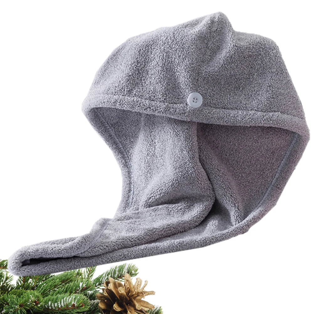 

Durable Hair Drying Towel Purple Moisture Absorption Fast Dry Cap for Home and Travel Convenience Creative Hair Drying Cap